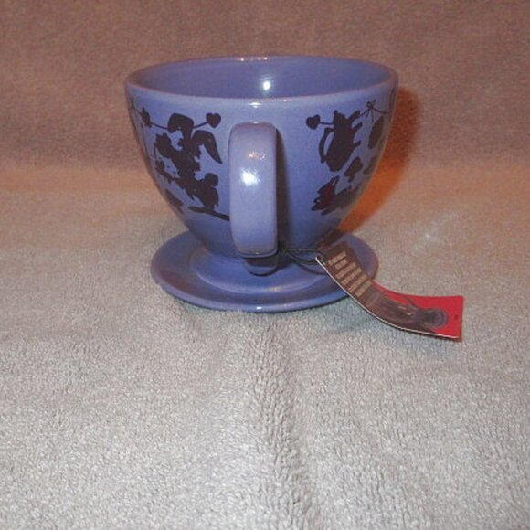Color Changing Magic Alice Mad Hatter Cheshire Cat Tea Cup Saucer Mug NWT Disney - Picture 7 of 12